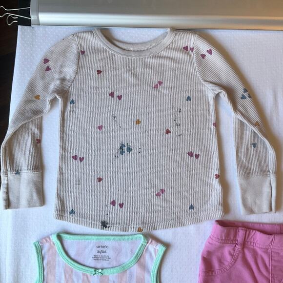 Garanimals and Carter’s Toddler Girls Bundle of Tees and Pants size 3T 4T Pink - Picture 3 of 9